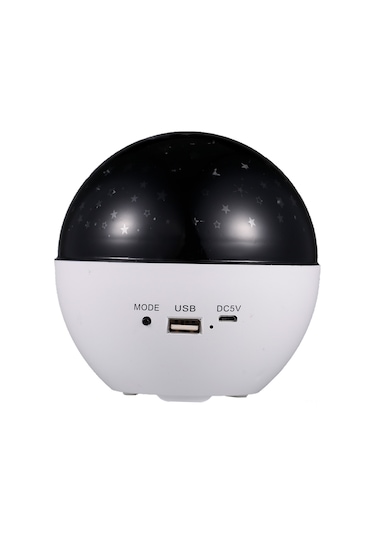 Ximistore9 Xkl-q3 Usb Şarjlı 2 Si 1 Arada Bluetooth Müzikli Yıldız Projeksiyon Lambası Beyaz, Dahili Pil