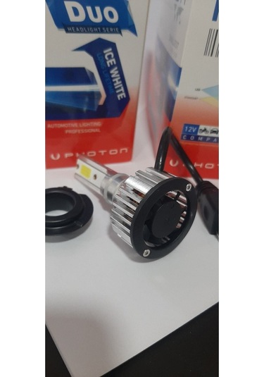 Megamarket06 2023 En Yeni Seri H1 Duo Led Xenon Şimşek Etkili Beyaz Zenon H1