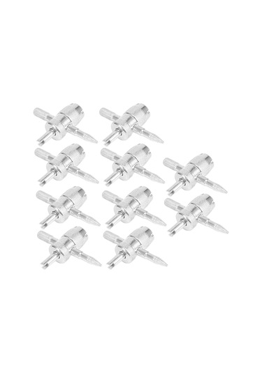 Reedark 10 Adet Alüminyum Lastik Valf Çekici Anahtarı - Araba, Motosiklet Ve Bisiklet İçin Dayanıklı Multifonksiyonlu Tamir Aracı