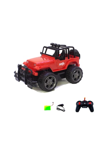 Kumandalı Jeep Safari Işıklı Şarjlı Full Fonksiyon 24 CM