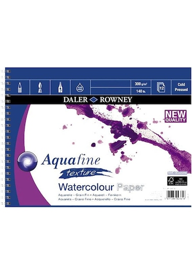 Daler Rowney Aquafine Texture Spiralli 12 Yaprak 300g 30.5x40.6 CM