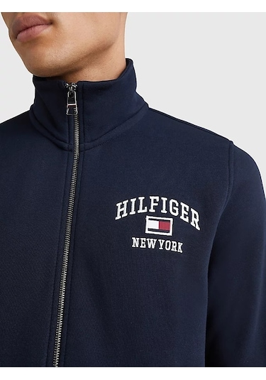 Tommy Hilfiger Tommy Hılfıger Erkek Sweatshırt Mw0mw28172-dw5 Lacivert