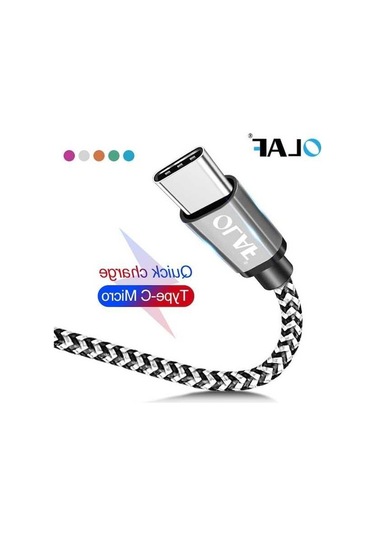 Prestigegoods Olaf Micro Usb Kablosu 1m-3m, Tip-c Usb C Kablo, Samsung, Huawei, Xiaomi Uyumlu, İphone 7/8/x/xs İçin Hızlı Şarj Veri Kablosu