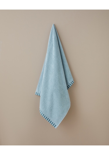 English Home Stripe Edge Pamuk Banyo Havlusu 70x140 Cm Mint Mint