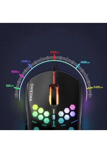 Kilifone - Oyuncu Mouse Onikuma Cw903 Rgb Oyuncu Mouse - Siyah - T17474