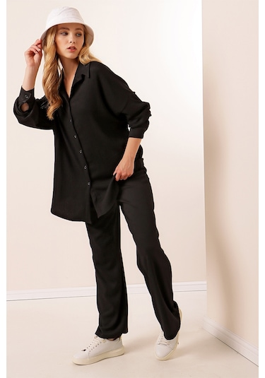 Bigdart 5858 Örme İkili Takım - Siyah 001