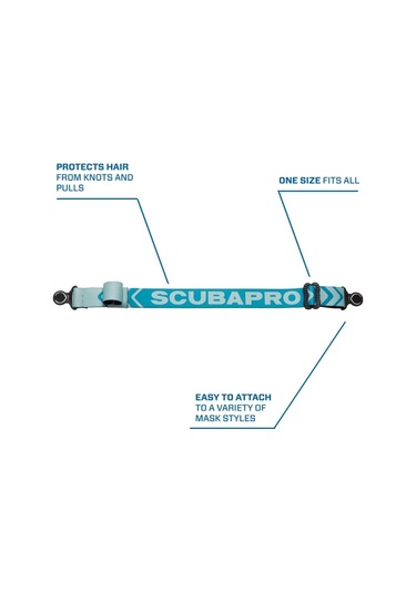 Scubapro Comfort Maske Kayışı Turkuaz Açık Mavi