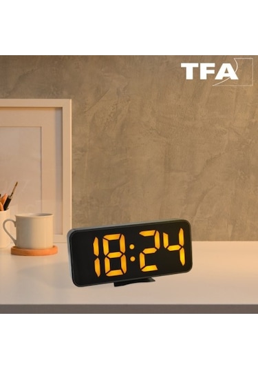 TFA 60.2027.01 Alarmlı Dijital Saat Termometre