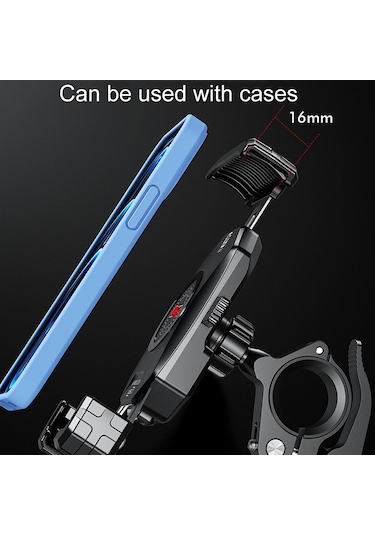 Kewig Motosiklet Yükseltilmiş Navigasyon Braketi Açık Sürme Hırsızlığa Karşı Cep Telefonu Tutucu, Model: M14-c3 Diğer