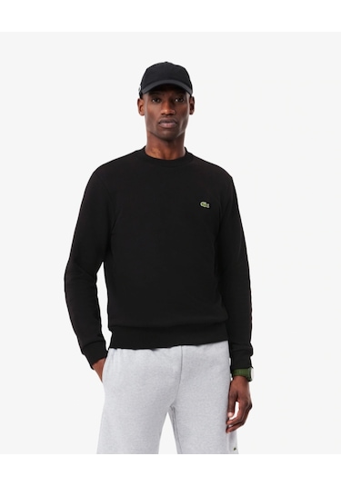 Lacoste Basic Regular Fit Sweatshirt Siyah