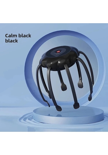 Elmpaly Beyaz Usb Şarjlı 3 Ayarlı Ahtapot Tipi Kafa Masaj Aleti Beyaz