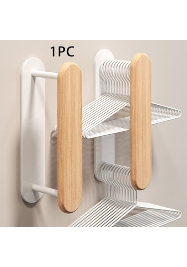 Homyl Çamaşır Makinesi Odası Için Giysi Askısı Düzenleyici Ahşap Rengi Diğer