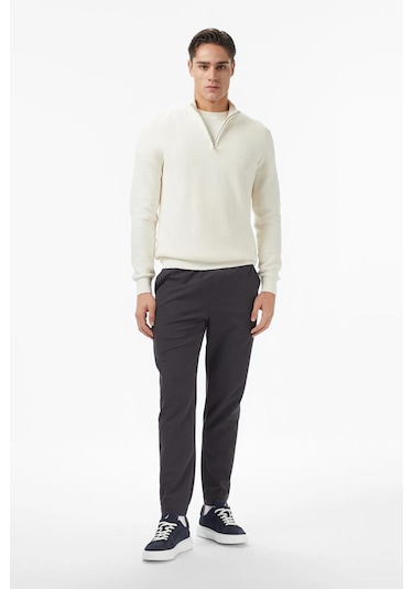 Nautica Erkek Krem Classic Fit Kazak-11576 Krem
