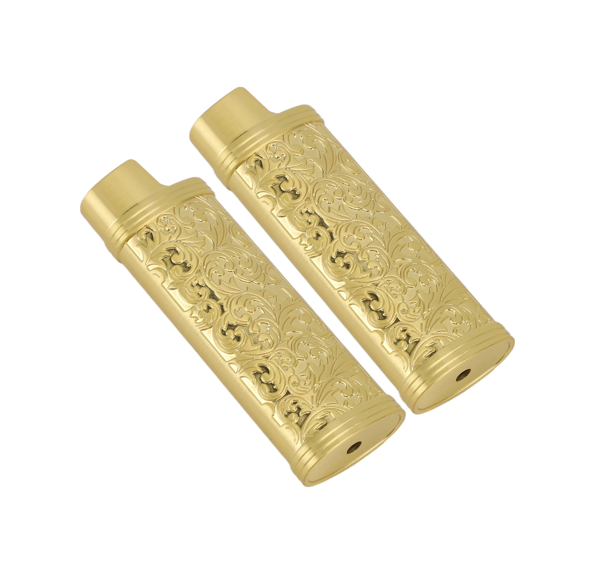 Konesam J3 Orta Boy Bakır Çelik Tütücü Kılıfı, Vintage Bitki Desenli, 2 Adet, Korumalı Ve Şık, Siyah