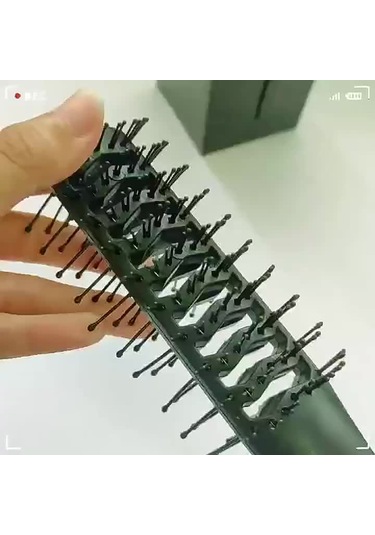 Plastik Kaburga Tarağı Çift Taraflı Tarak İç Toka Şekli Pürüzsüz Saç Tarağı İçi Boş On Sıralı Tarak Erkek Yağı Kafa Arka Saç Tarağı