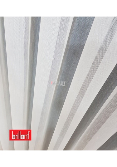 Brillant Ütü İstemez Ağır Gramajlı Kırışmaz Balık Sırtı Desen Tül Perde