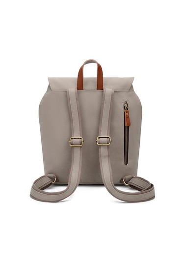 Kanvas Kumaş Kadın Sırt Çantası Smart Bags 1329 Gri