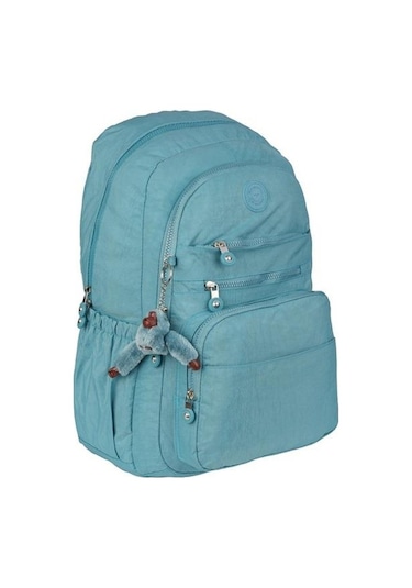 5 Bölmeli Kırınkıl Su İtici Kumaş Aksesuarlı Sırt Çantası 1630s-turkuaz Turkuaz
