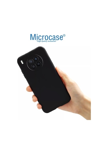 Microcase Huawei Nova 8I Matte Serisi Silikon Kilif - Siyah 537769282