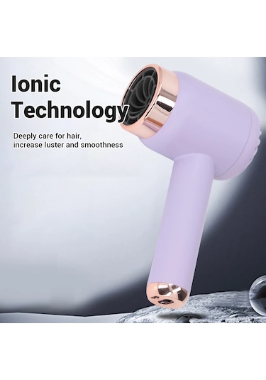 1pcs Mor İyonik Saç Kurutma Makinesi Sıcak Soğuk Çift Modlu