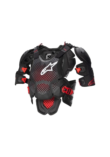 Alpinestars A-10 V2 Üst Gövde Koruma Siyah Beyaz Kırmızı