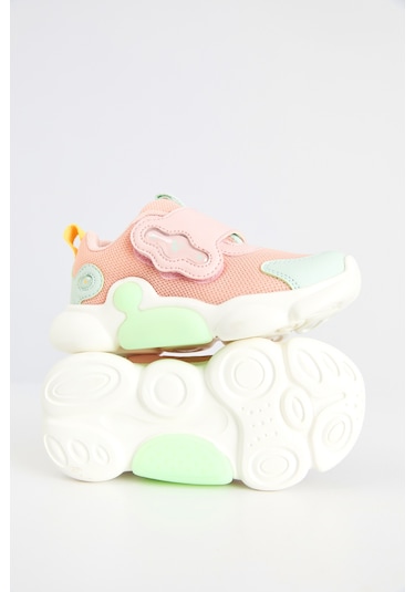 Vicco Gum Işıklı Kız Bebek Pudra Spor Ayakkabı Pudra