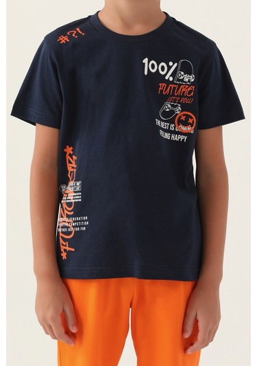 Rolypoly Felling Happy Lacivert Erkek Çocuk Bermuda Takım 5274-43013 Lacivert