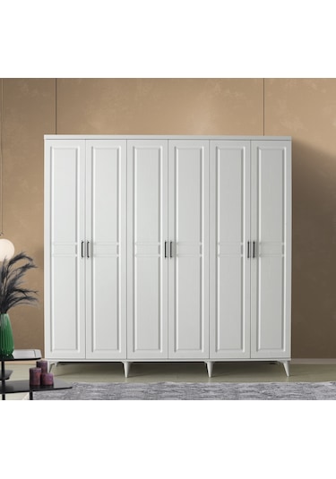 GuneyStore Sport 6 Kapaklı Komple MDF Gardırop