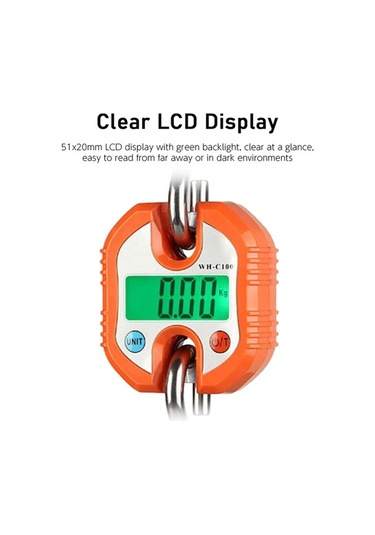 Pazly Taşınabilir Tartı Lcd Kullanım Kapasiteli Ekranlı, Dijital Çok Askılı Amaçlı 150kg - Vz