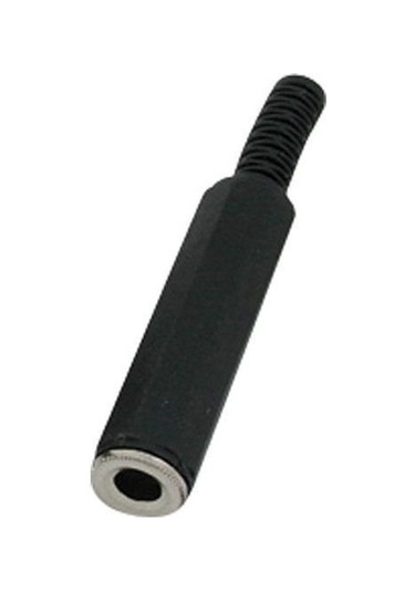 Uptech Kj37 6.3 Seyyar Dişi Jak Plastik (Siyah)