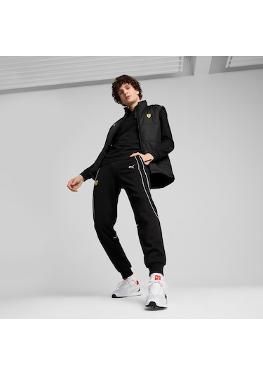 Puma Ferrari Race Mt7 Vest Erkek Ceket-siyah