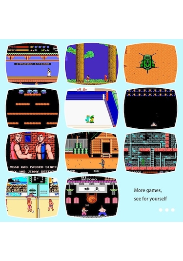 Retro Oyun Konsolu + 620 Nes Eu Klasik Oyunlar