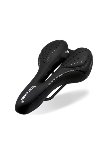 Biking Bisiklet Eyer Nefes Pu Deri Hollow Yastık Rahat Yol Yurt Dışından A