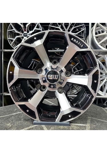 16 İnç 5x160 Transit Siyah Elmas Kesim Jant Modeli Fiat
