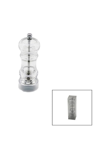Küçük Şeffaf Mika Kristal Plastik Baharat Öğütücü 5332 Çok Renkli