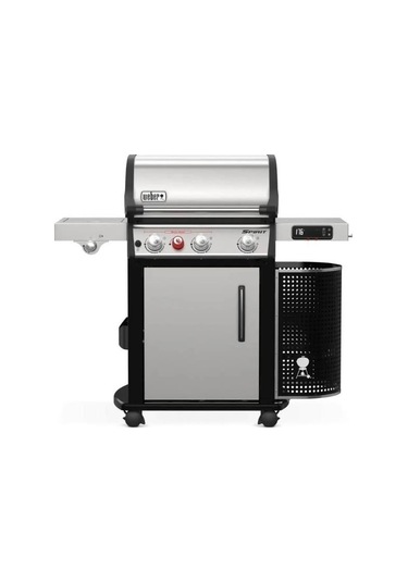Weber Spirit Spx-335 Smart Gazlı Barbekü 3 Brülör Xl Sear Zone Weber Connect-177 Siyah