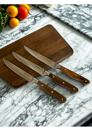 Lazoğlu 3lü Ahşap Mutfak Seti Ahşap