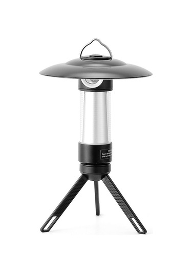 Siyah Çadır Işığı, 5 Işık Modu, 2000mah Li-pil, Manyetik Ve Tripod Uyumlu, Dış Mekan Feneri Siyah Siyah