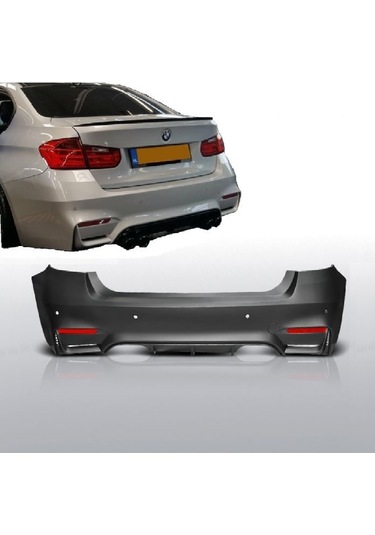BMW F30 2012-2018 BOYASIZ PLASTİK M3 ARKA TAMPON