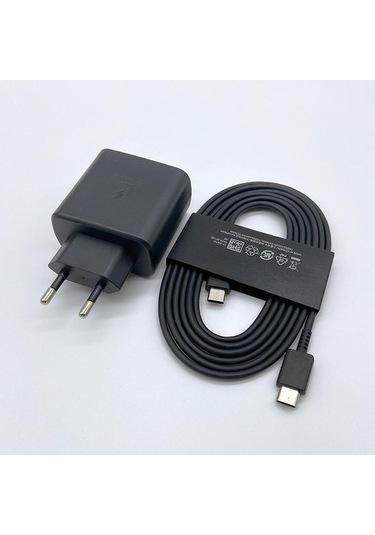 Novahub 45w 3.0 Usb Pd Şarj Cihazı, 2m Eu Siyah, Tip-c, Samsung Adaptif Hızlı Şarj, Galaxy S23 Ultra Uyumluluğu Siyah Eu Ve Kablo 2m