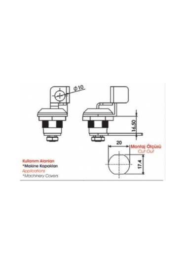Sermak Asmalı Mandallı Kilit 203 1 Enka450