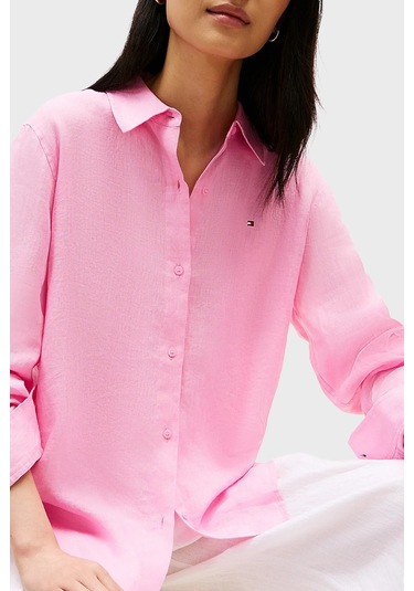Tommy Hilfiger Bayan Gömlek Ww0ww44679 Tor Pembe