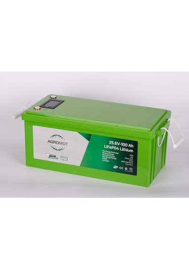 Agromot 200ah 12.8v Volt Lcd Ekran & Bluetooh Lityum Akü Lifepo4