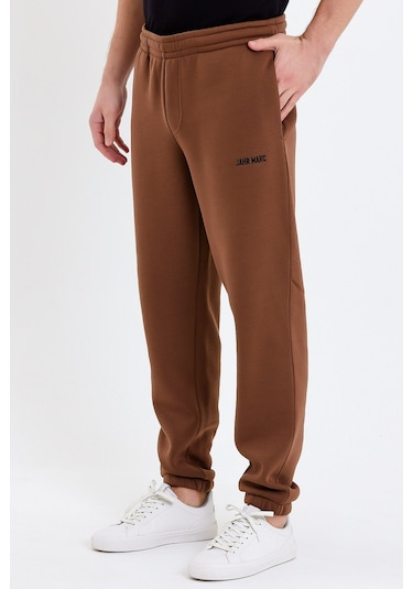 JAHR MARC Kahverengi Oversize Erkek Eşofman Altı Kahverengi