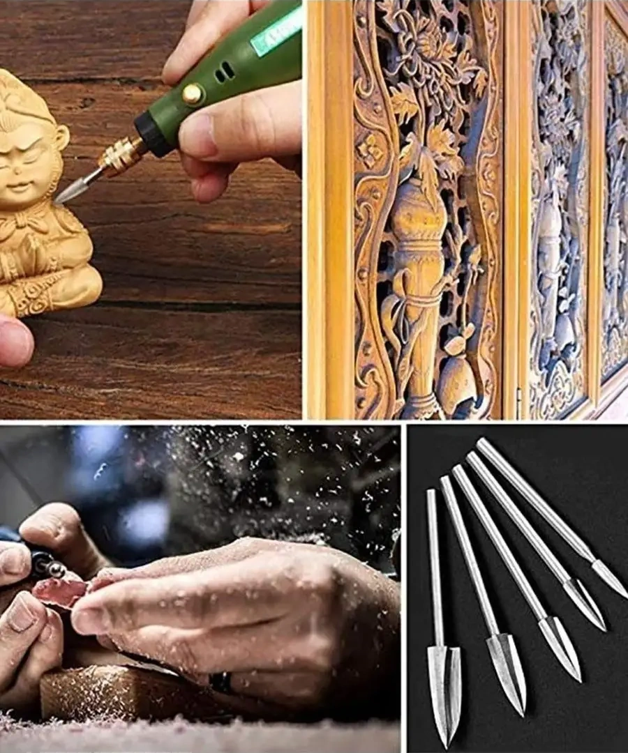 Wardan Hşap Oyma İçin Matkap Uçları Gravür Ucu Mini Matkaplar İçin Uculabilir Uçlar 82680288
