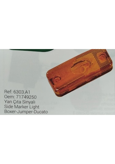 Fiat Ducato Yan Sinyal Lambası Duy Lu ,oem No 71749250