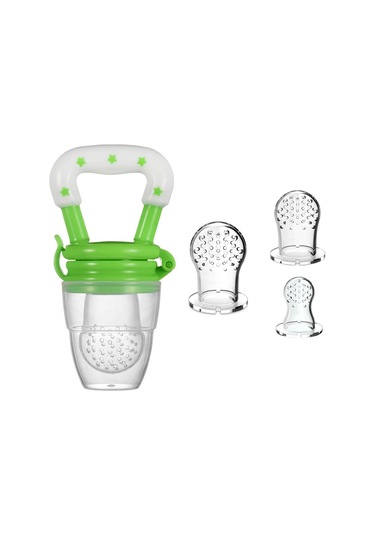 Maiyame Bebek Sebze-meyve Chew Mesh Çantası Seti Küçük-orta-büyük Ağ Çantaları , Yeşil, 4-6 Ay + 6-9 Ay + 9 Ay Ve Üstü Yeşil