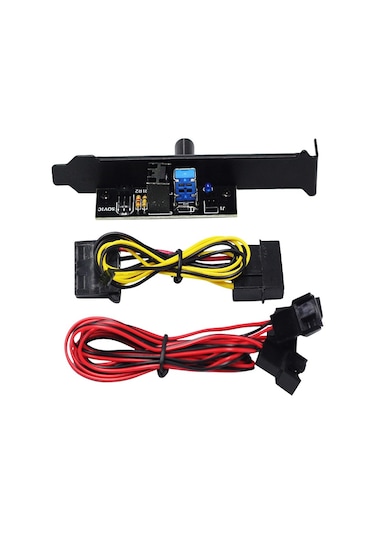 Masaüstü Bilgisayar Fan Hızı Denetleyicisi, Pcı Bit 3 Yollu Fan Denetleyicisi Kasa Fan Hızı Hub'ı