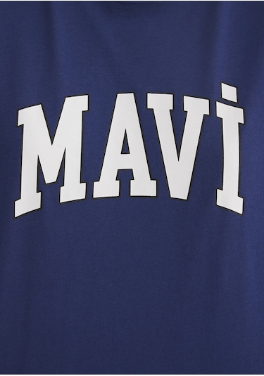 Mavi - Mavi Logo Baskılı Lacivert Tişört 1600843-70722 One Sıze Mavi