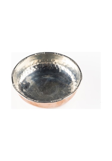 Dmt Copper Gaziantep Dövme Bakır Çerezlik Seti Kahvaltılık Kuruyemiş Reçel 6 'lı Set 10cm X 3cm Bakır